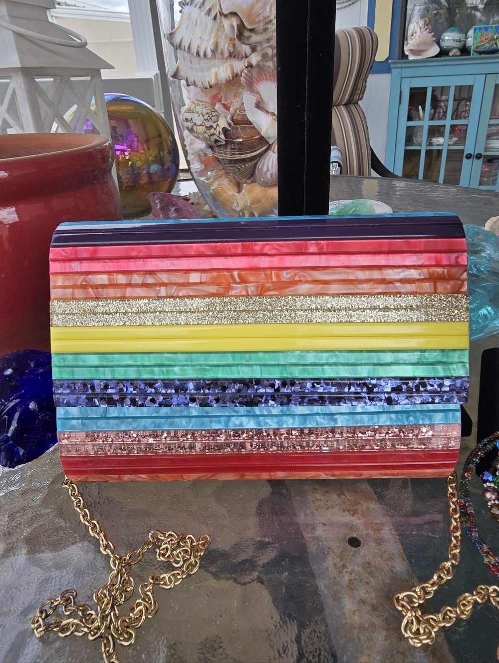 Kurt Geiger NWOT Colorful C.B & 4 Piece Beaded Necklace, Bracelet & Earrings Set - Picture 3 of 7